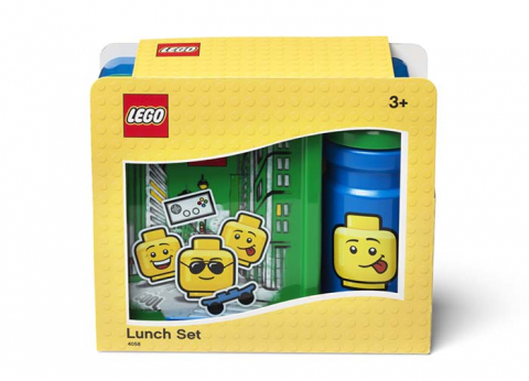 Recipiente alimentare - Set pentru pranz LEGO Iconic albastru-verde