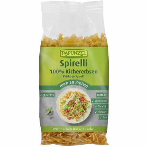 Paste bio fara gluten - Spirelli din naut fara gluten