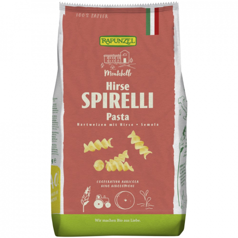 Paste bio din grau - Spirelli semola cu mei bio