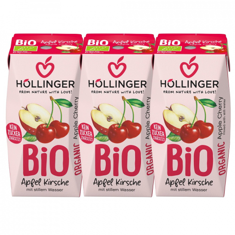 Sucuri din fructe si legume bio - Suc de mere si cirese