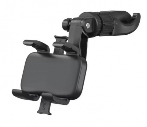 Suport auto de telefon - Suport auto rotativ universal cu clema pentru telefon mobil, Rotatie 360° , Neg