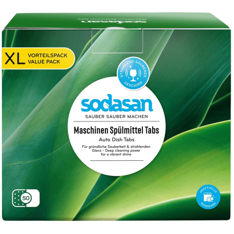 Detergenti bio de vase - Tablete pentru masina de spalat vase 50x20g