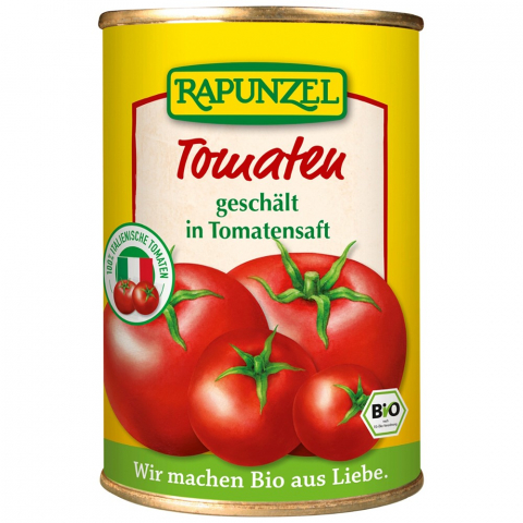 Sosuri bio din tomate - Tomate bio cojite la conserva