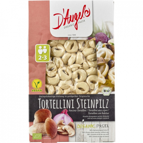 Paste fainoase bio - Tortellini bio cu umplutura de hribi