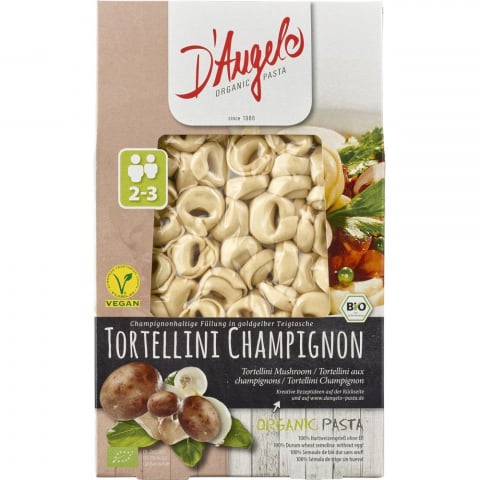 Paste fainoase bio - Tortellini cu umplutura de ciuperci