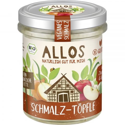 Pateu bio si creme vegetale - Unsoare BIO vegetala cu ceapa si mar, fara gluten
