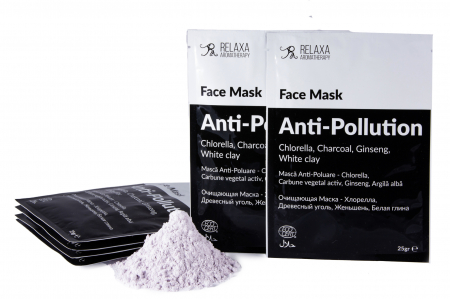 Măști pentru fața - Masca Alginata Anti-Pollution cu ginseng, chlorella și cărbune vegetal