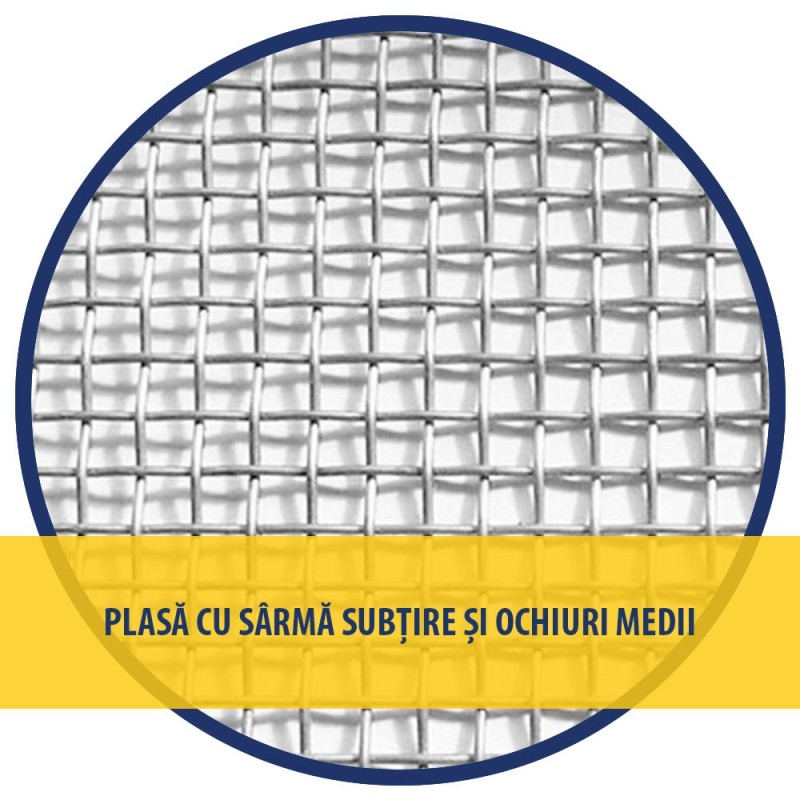 Plasa sarma zn 1X12 M - 3.2 X 3.2 X 0.46 MM [2]