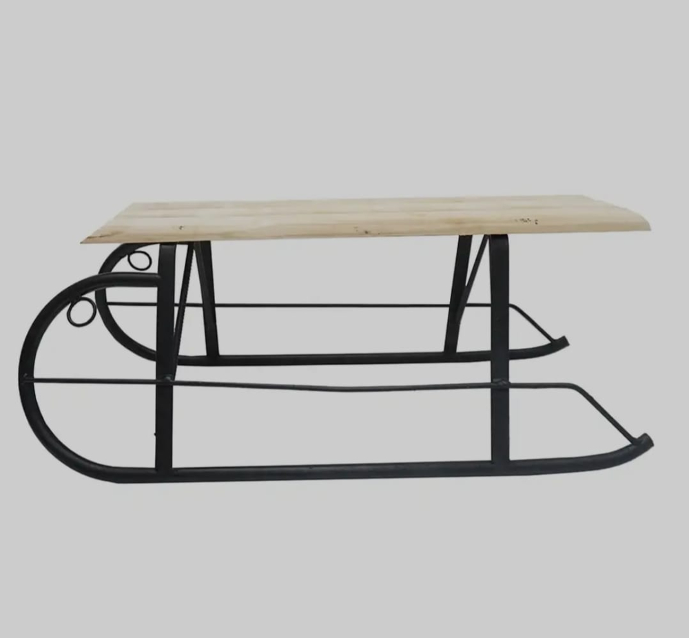 Sanie din metal si lemn mare [2]