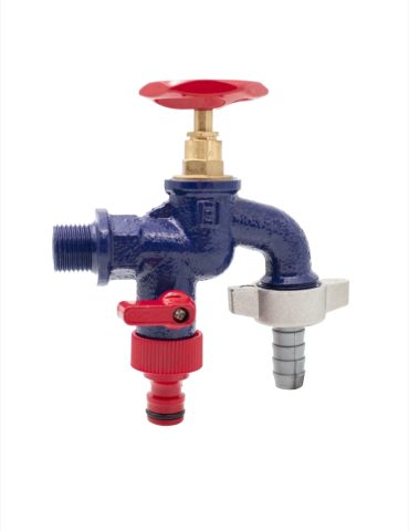 Fitinguri si accesorii - Robinet fonta dublu serviciu cu doua iesiri 1/2