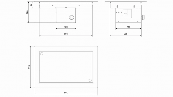 Arzator gaz incastrabil AQF 04 - 60X39cm [6]