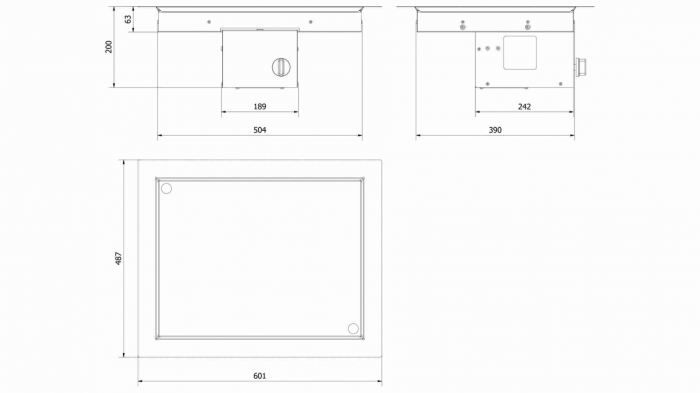 Arzator gaz incastrabil AQF 05 - 60X48cm [7]