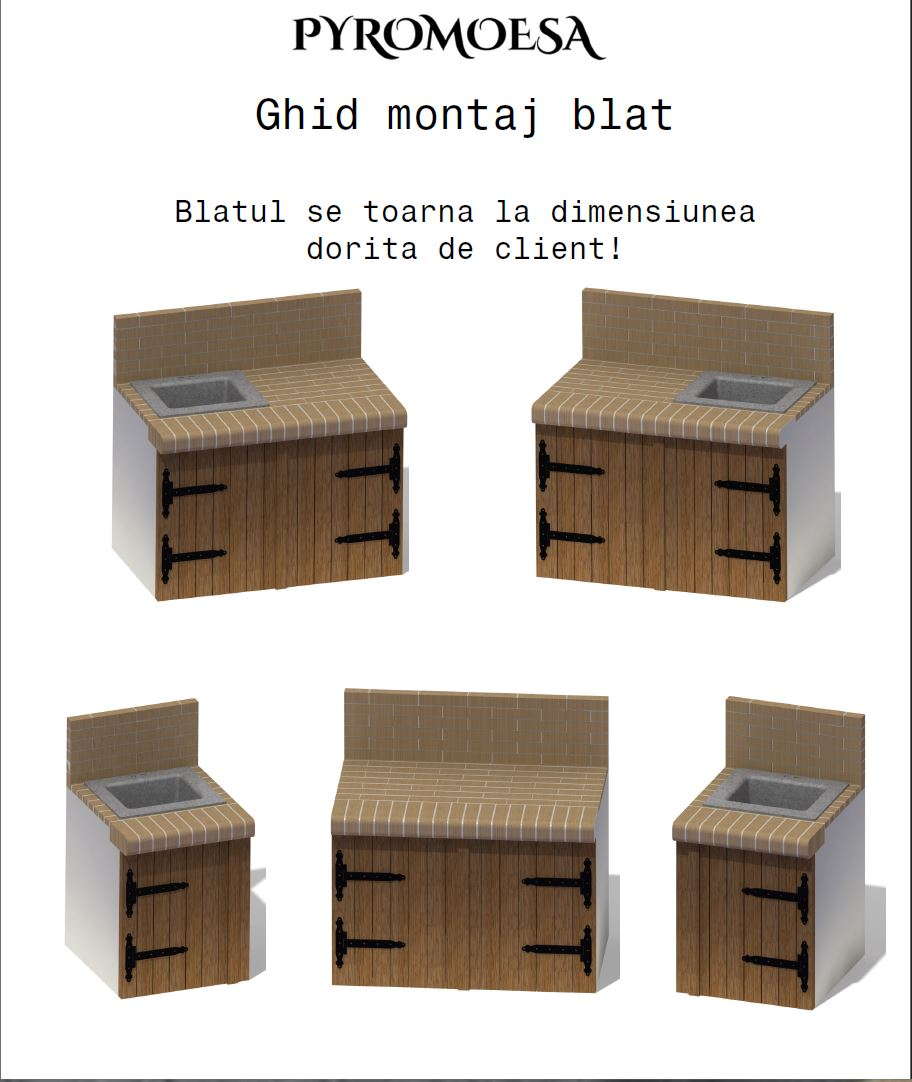 Blat de lucru (pret/m) – cu loc de chiuveta [2]