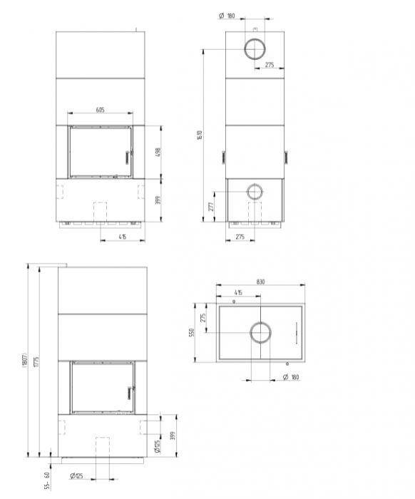 BLOX H83T  HAKA 60/50Tunel - SEMINEU MODULAR CU ACUMULARE SAU CONVECȚIE [2]