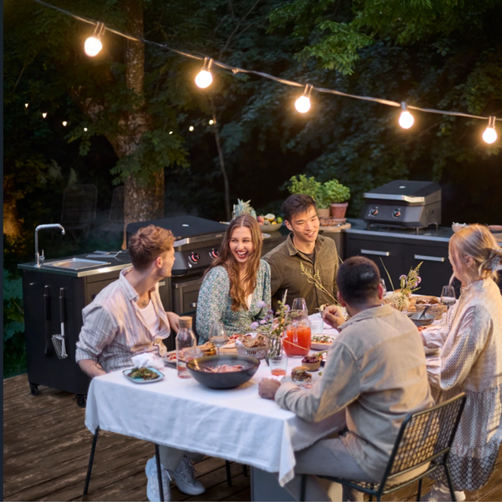 Bucatarie exterioara Cozze - blat de 90 cm si chiuveta din otel inoxidabil [6]