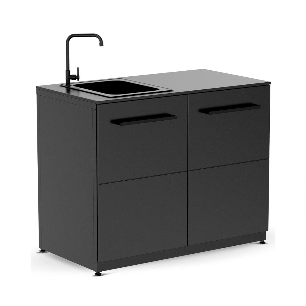 Bucatarie exterioara Cozze cu Quattro 900, cuptor pizza si chiuveta - 310 x 60 cm [4]