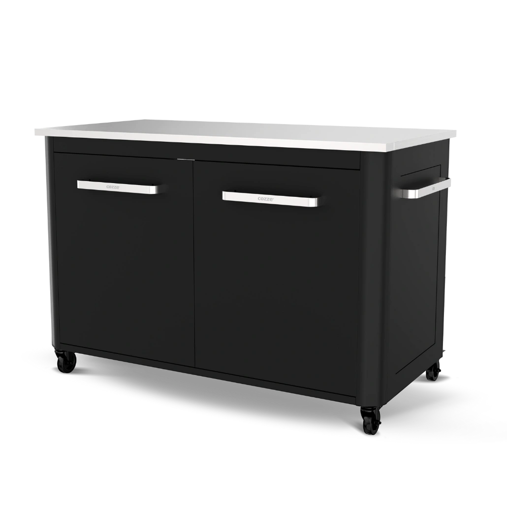 Bucatarie exterioara Cozze - dulap cu doua usi si blat din otel [2]