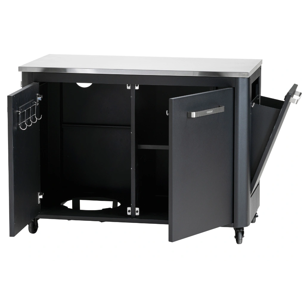 Bucatarie exterioara Cozze - dulap cu doua usi si blat din otel [3]