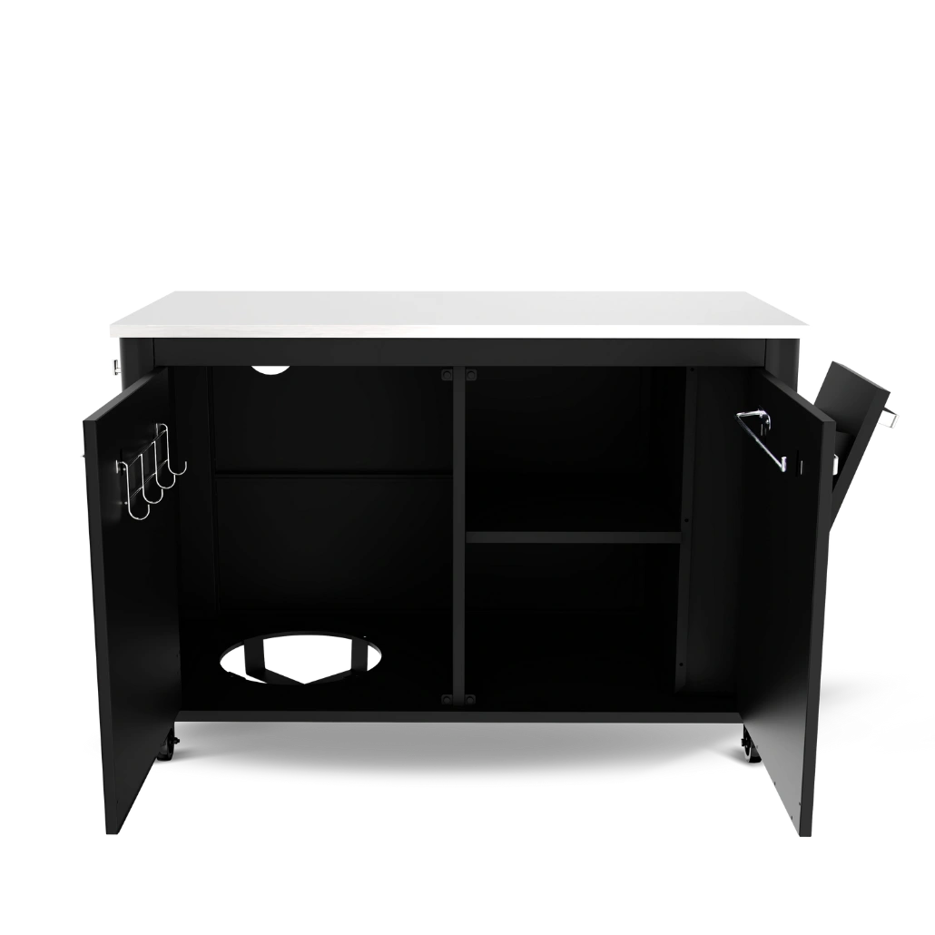 Bucatarie exterioara Cozze - dulap cu doua usi si blat din otel [4]