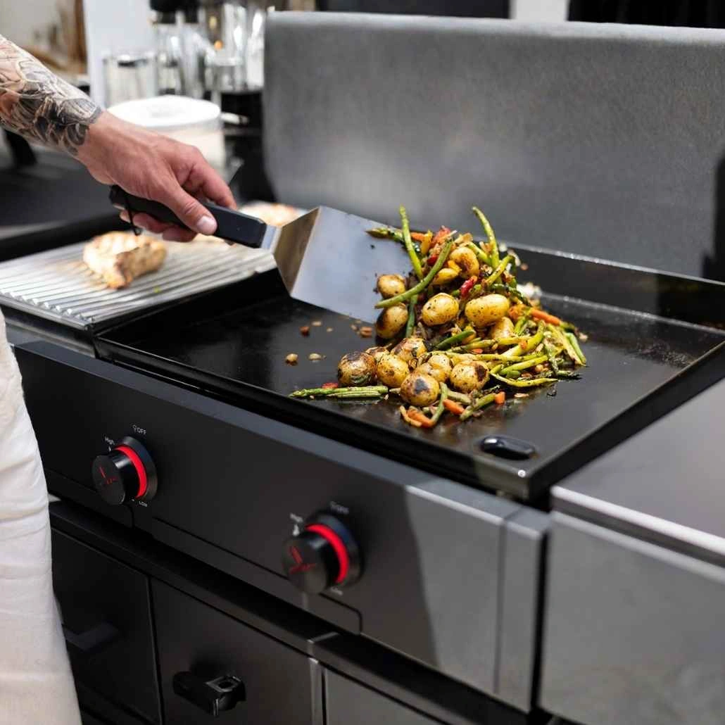 Bucatarie exterioara Cozze in forma L cu Combo 900, cuptor pizza si chiuveta - 290 x 200 cm [8]