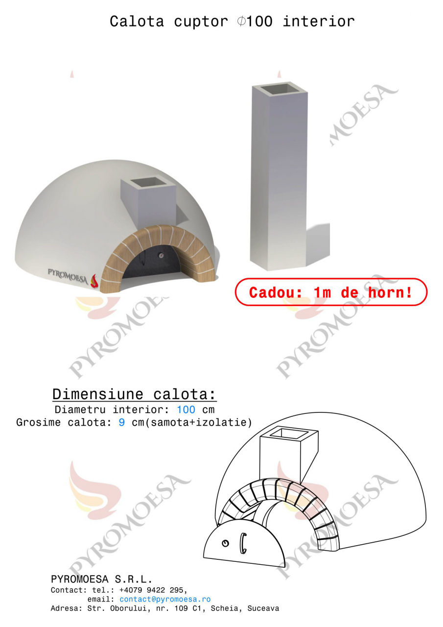 Calota cuptor 100 cm diametru interior [2]
