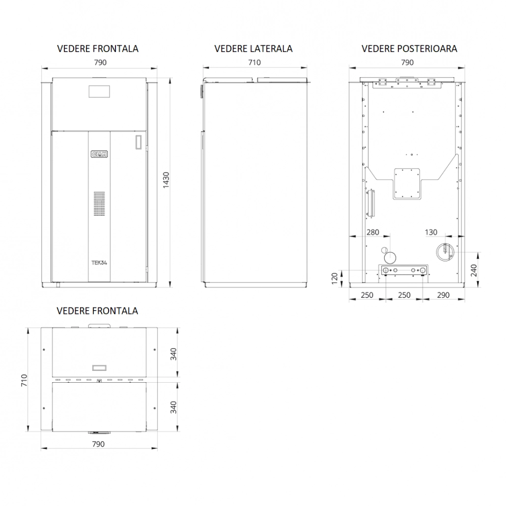 Centrala peleti TEK 34kw - WI-FI + autocuratare [2]