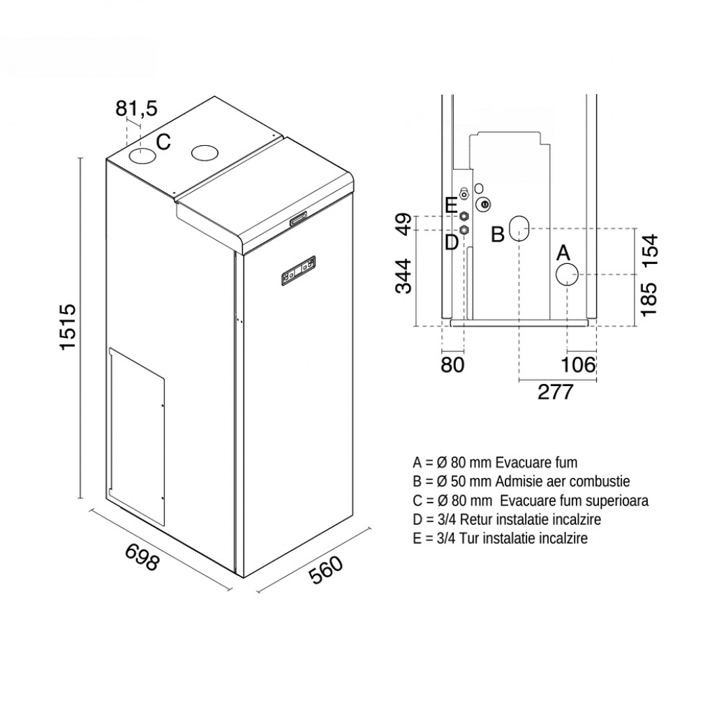 Centrala peleti KANTINA 20KW - clasa A+ [5]