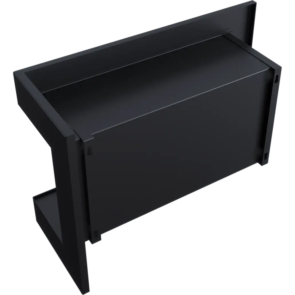 DELTA negru colt dreapta - 70 x 48 x 28 cm [3]