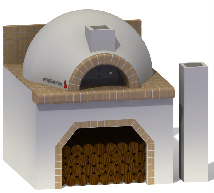Cuptor cu postament si paravan, 100 cm diametru interior [1]