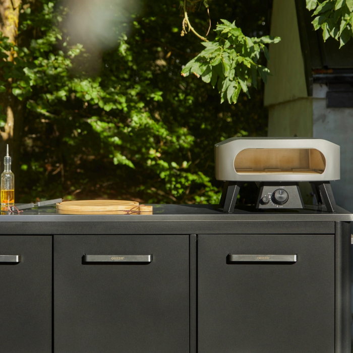 Cuptor pizza pe gaz 34cm Cozze Classic cu piatra pizza + regulator gaz [4]