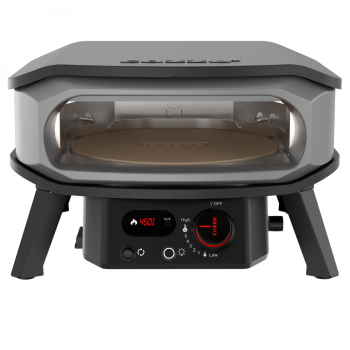 Cuptor pizza pe gaz Cozze PREMIUM 42.5cm - piatra rotativa pentru pizza, termometru digital si lumina LED + REGULATOR [2]