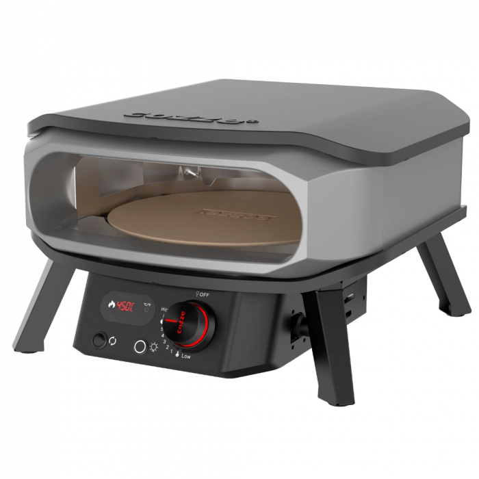 Cuptor pizza pe gaz Cozze PREMIUM 42.5cm - piatra rotativa pentru pizza, termometru digital si lumina LED + REGULATOR [3]