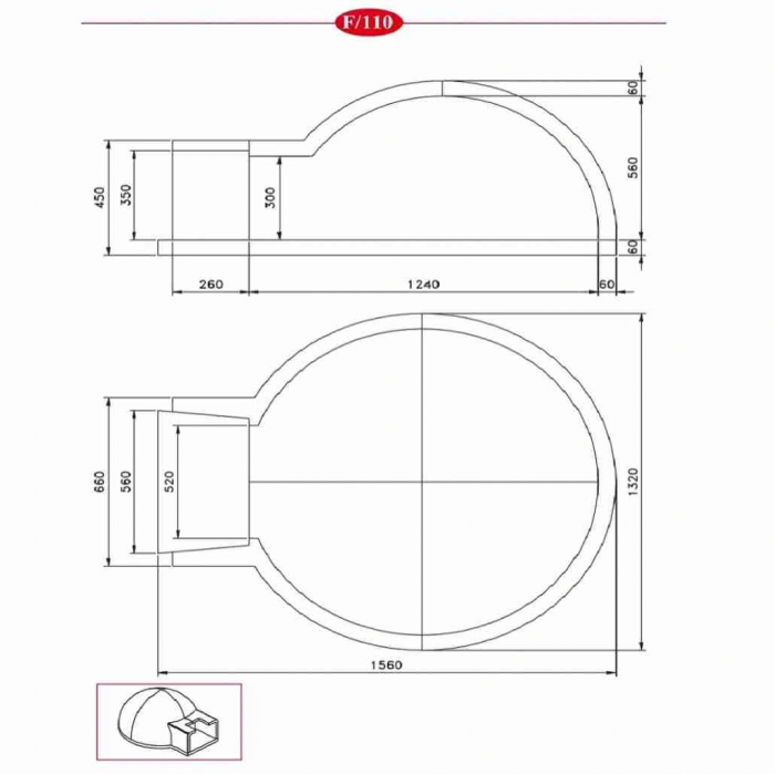 Cuptor Pizza si Paine F/110 - pe lemne [5]