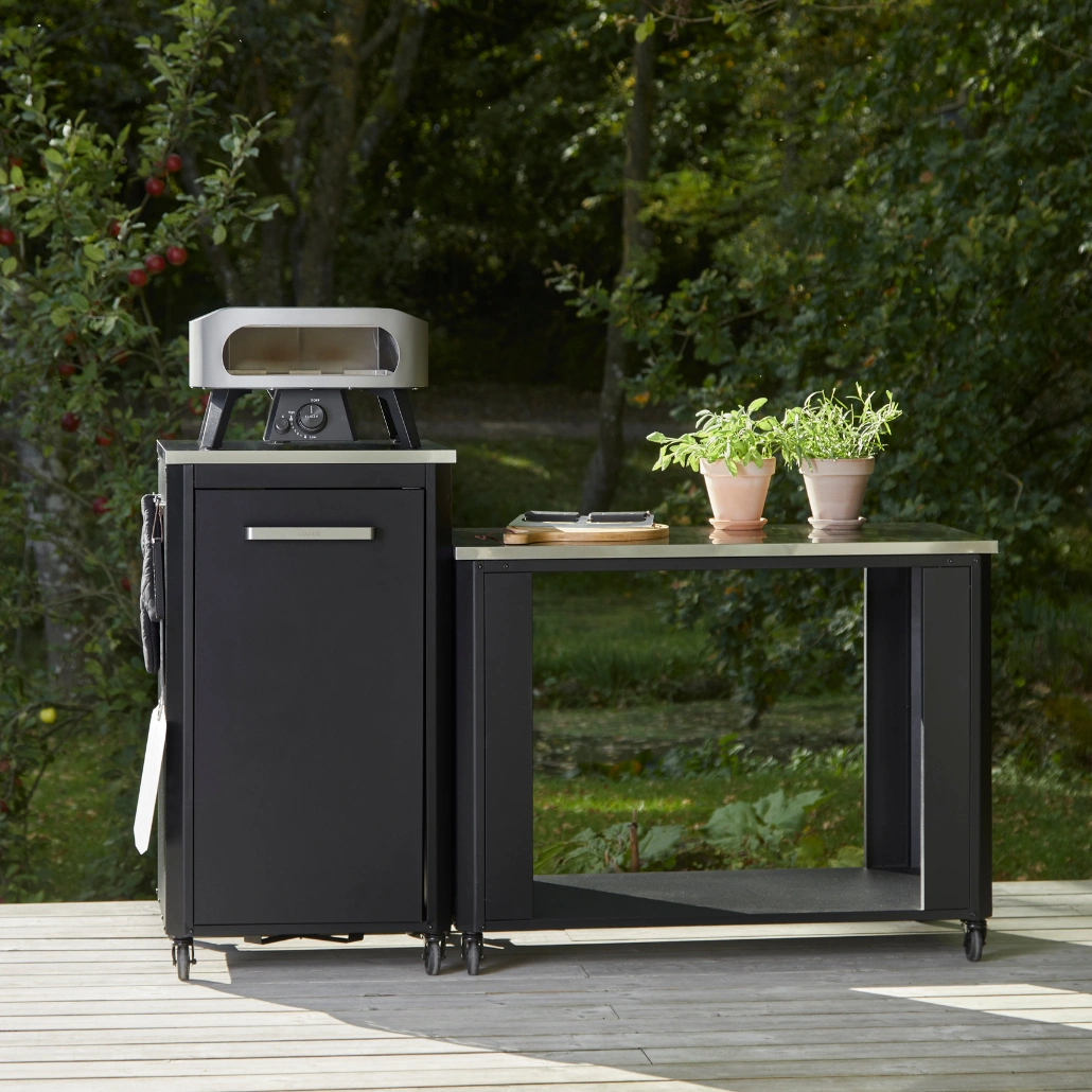 Dulap deschis Cozze - blat de masa din otel inoxidabil 115 cm [5]