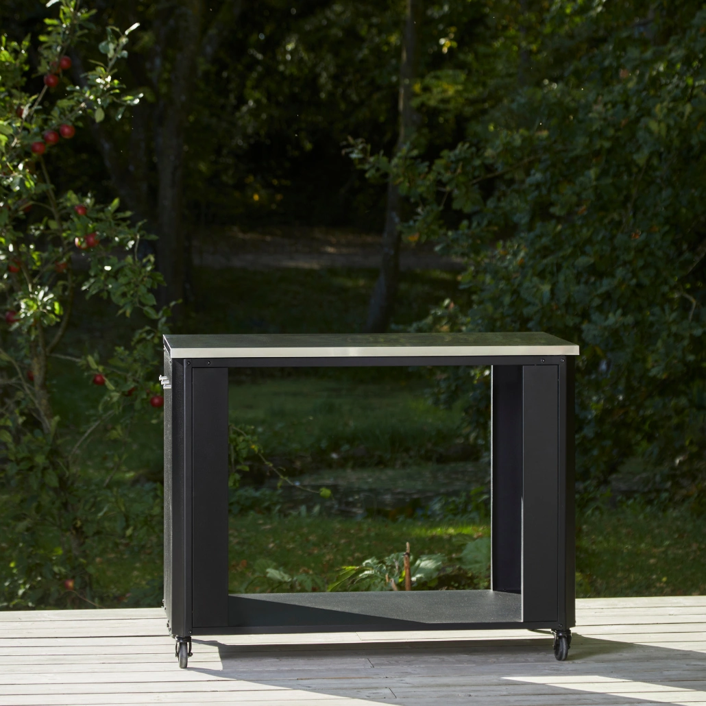 Dulap deschis Cozze - blat de masa din otel inoxidabil 115 cm [4]