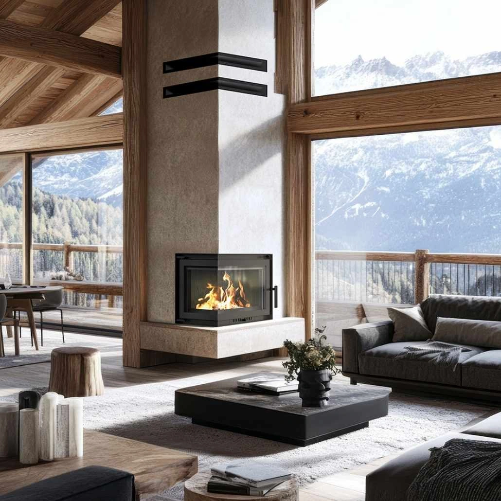 Focar fonta Bergen 8-11kW - 81% - Sticla Stanga [5]