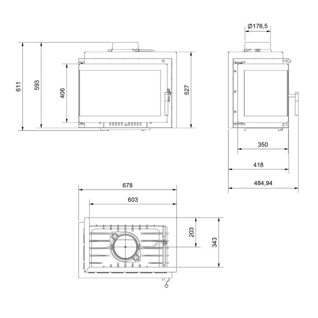 Focar fonta Bergen 8-11kw sticla stanga - pachet Basic [7]