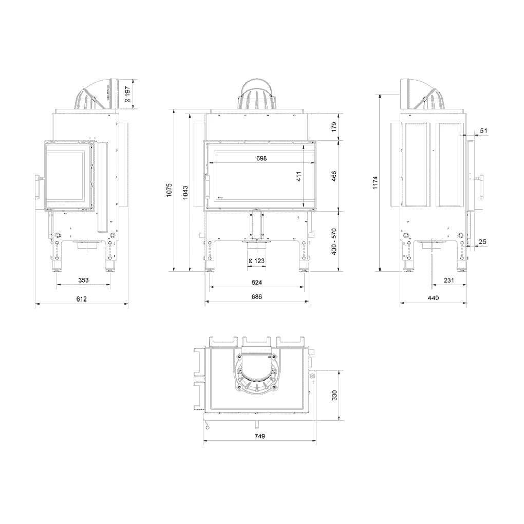 Focar Norra + acumulare, 477 kg, sticla dreapta, 86% [5]