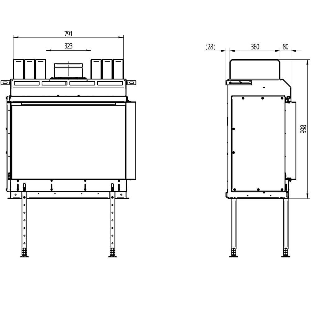 Focar pe gaz ECKA G-82R - Sticla Dreapta + Set acumulare [6]