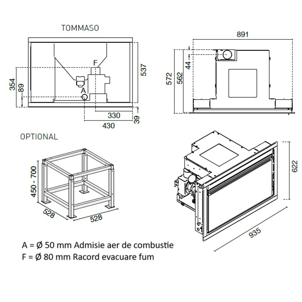 Focar peleti TOMMASO 3.1-9.5 kW [5]