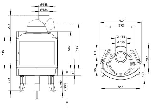 Focar samota cu geam rotund NI 22 Panorama [2]