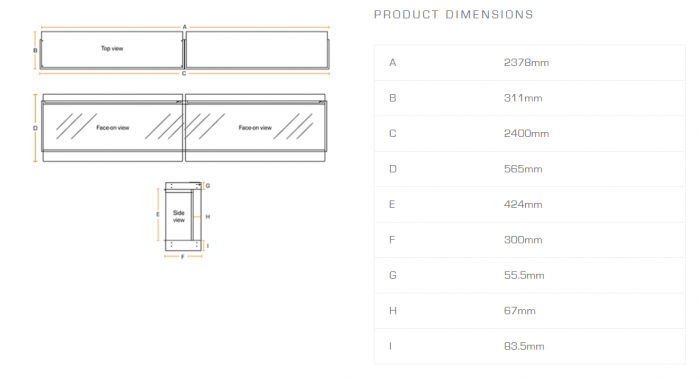 Focar șemineu electric New Forest 2400 [7]