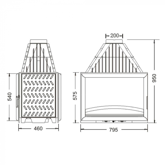 FOCAR TUNEL FONTĂ INVICTA 800 DF [3]
