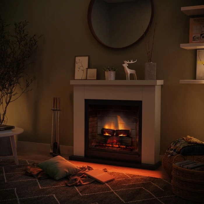 Frode Light Beige semineu electric PowerFlame 2 [3]