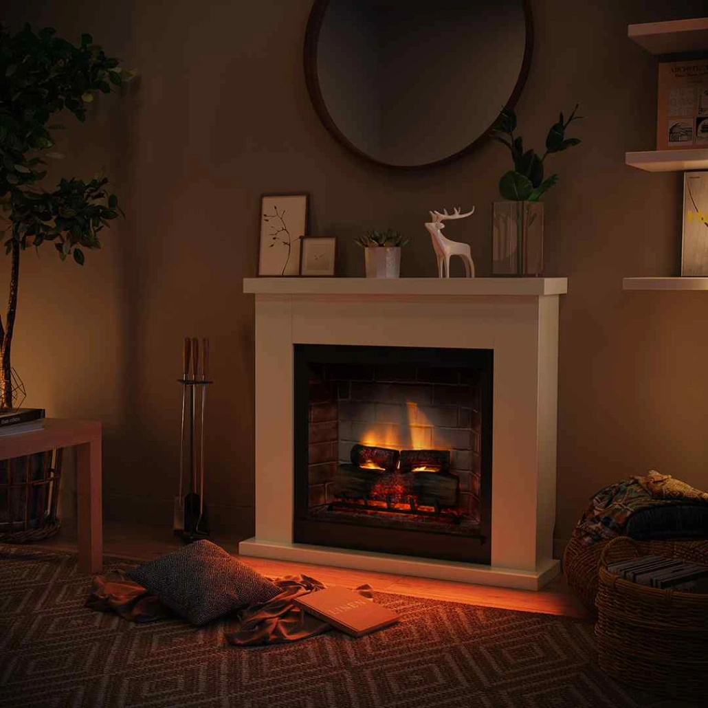 Frode Pure White semineu electric PowerFlame 2 [3]