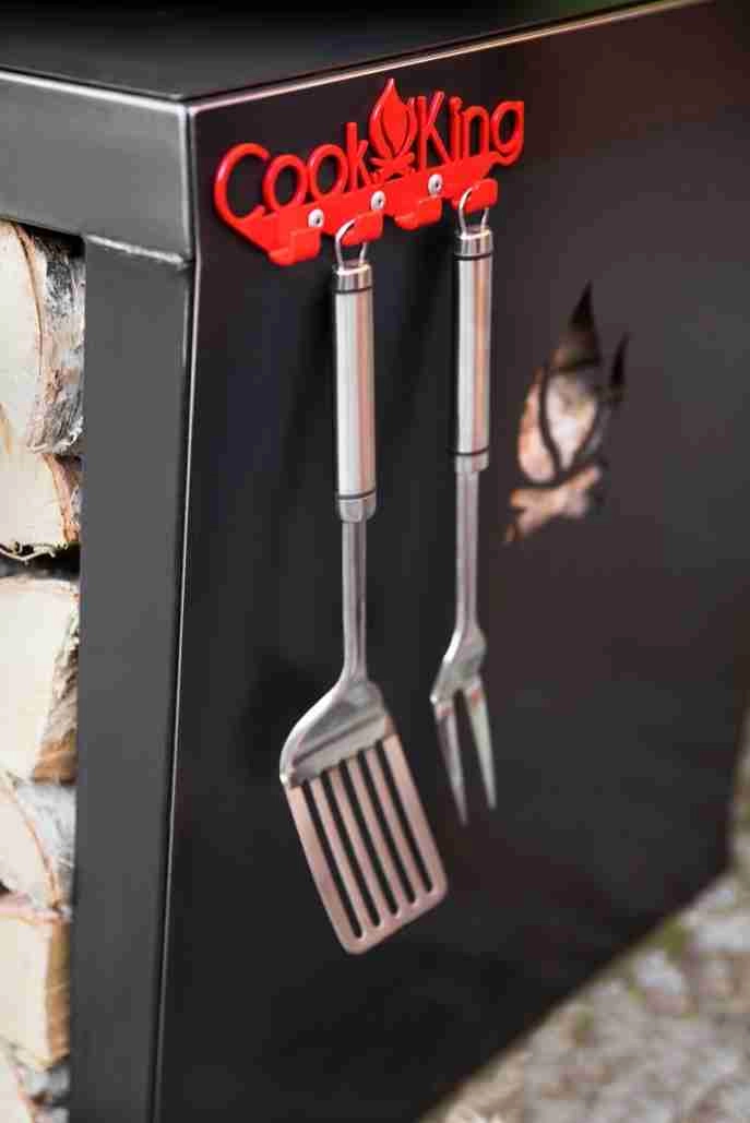 Gratar pe lemne cu plita - SANTOS 85 cm [8]