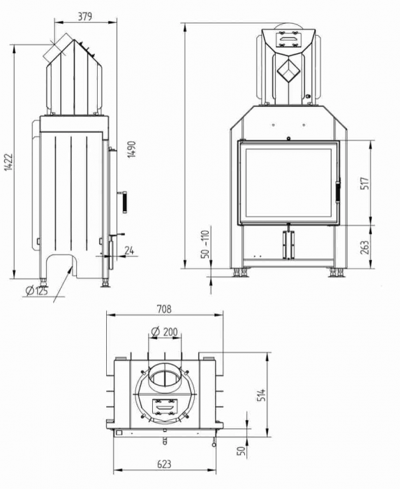HAKA 63/51 + Recuperator 45Gr + Rama acoperire 8cm 2x45 [4]
