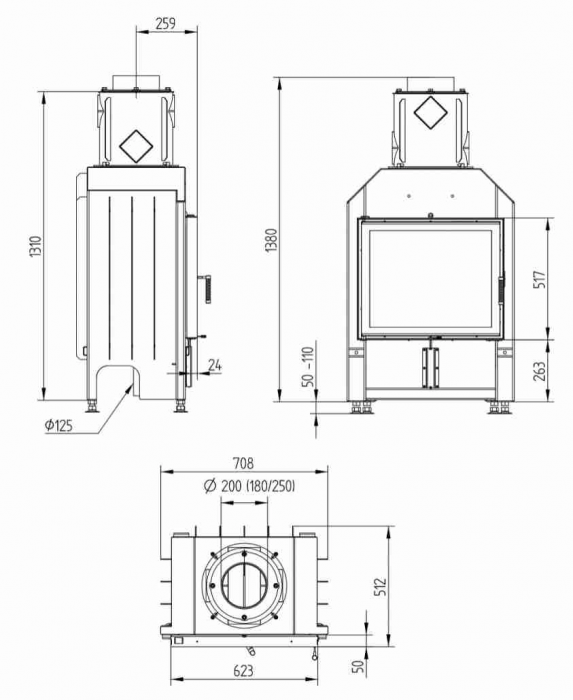 HAKA 63/51 + Recuperator + Rama acoperire 5cm 1x90 [3]