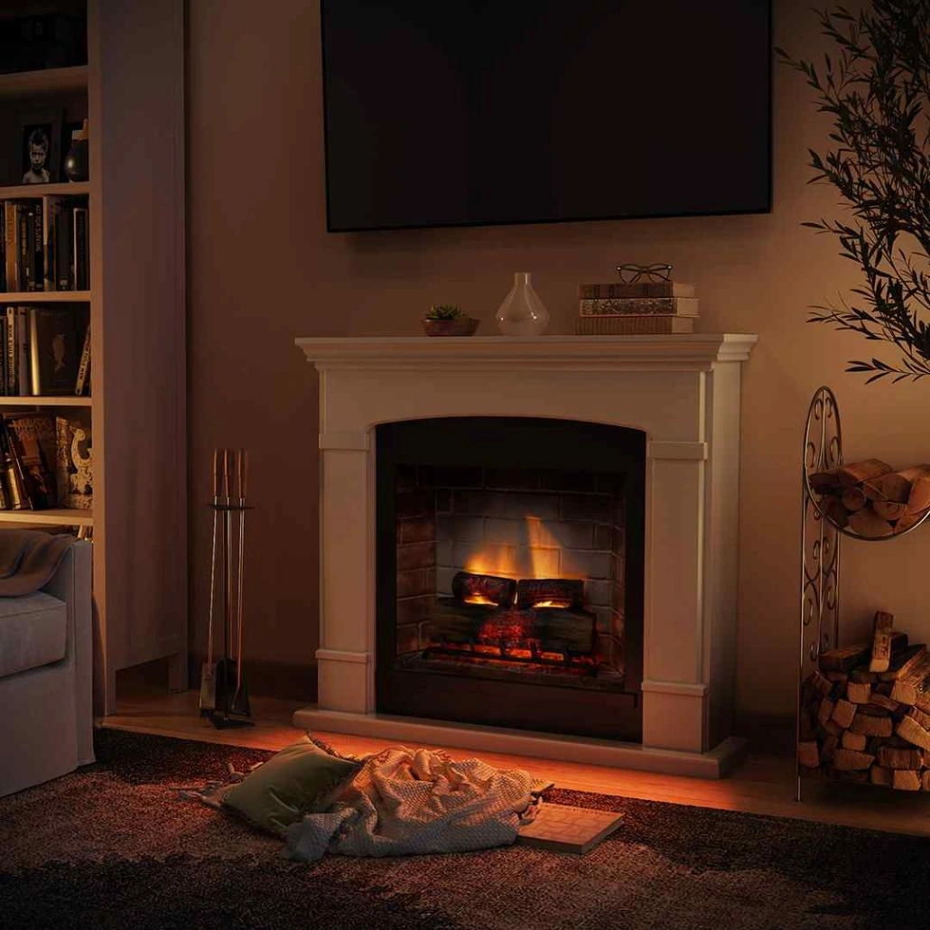 Helmi Light Beige semineu electric PowerFlame 2 [4]