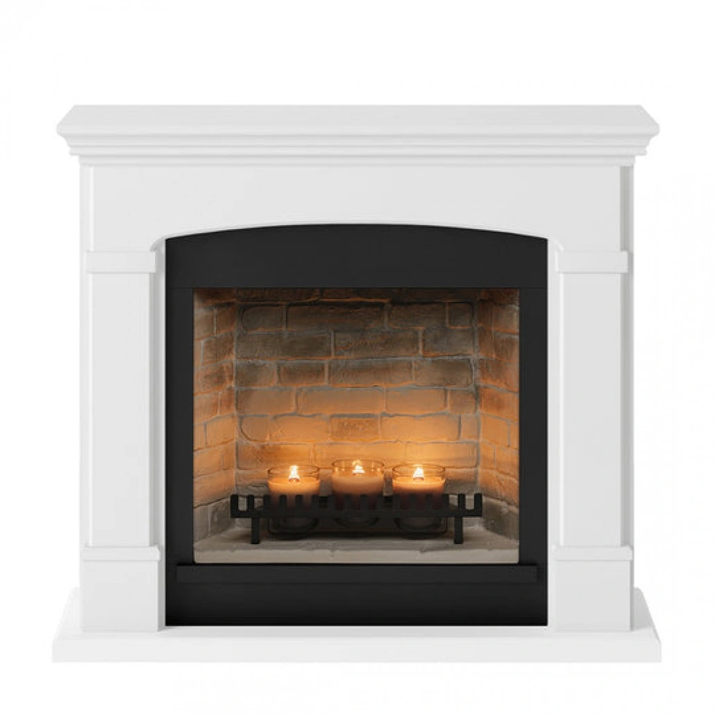 Helmi Pure White Semineu cu lumanari ZenFlame [2]